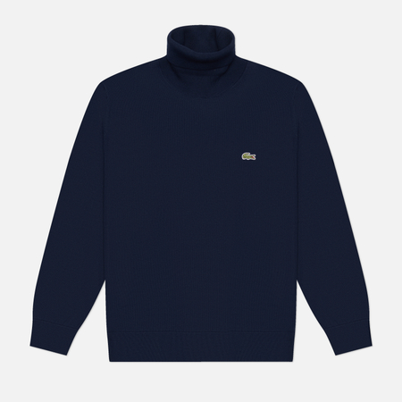 Мужской свитер Lacoste Cotton Jersey Roll Neck, цвет синий, размер S