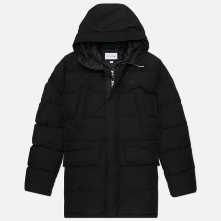 Мужской пуховик Lacoste Blouson, цвет чёрный, размер 58