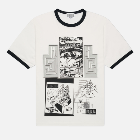 Мужская футболка CAV EMPT FK SequencingPatch Ringer, цвет белый, размер M