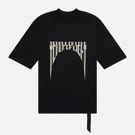 Мужская футболка Rick Owens DRKSHDW Tower Walrus Temple Of Love Tower Of Light Print, цвет чёрный