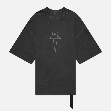 Мужская футболка Rick Owens DRKSHDW Tower Tommy Pentagram Print, цвет чёрный