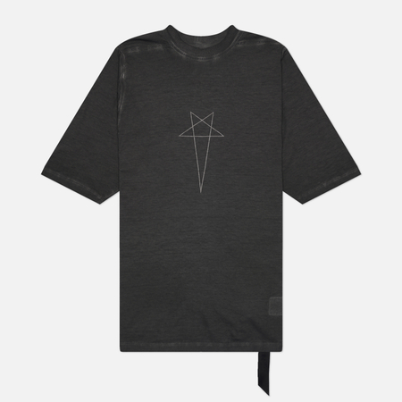 Мужская футболка Rick Owens DRKSHDW Tower Jumbo Pentagram Print, цвет чёрный, размер M