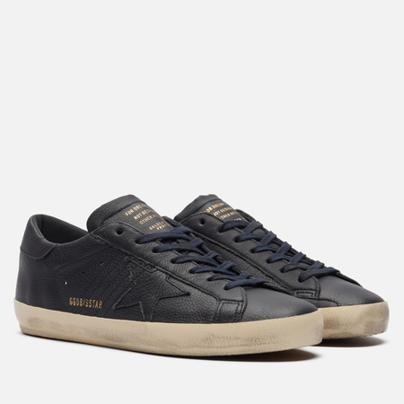 Мужские кроссовки Golden Goose Super-Star Leather Star, цвет синий, размер 41 EU