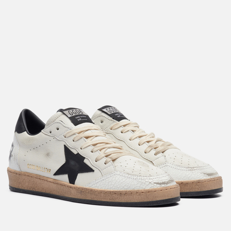 Мужские кроссовки Golden Goose Ball Star Leather Star, цвет белый, размер 40 EU