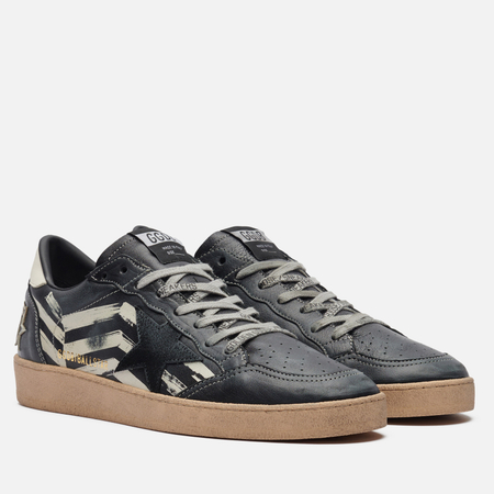 Мужские кроссовки Golden Goose Ball Star Suede Star, цвет чёрный, размер 44 EU
