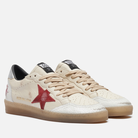 Мужские кроссовки Golden Goose Ball Star Suede Star, цвет бежевый, размер 41 EU