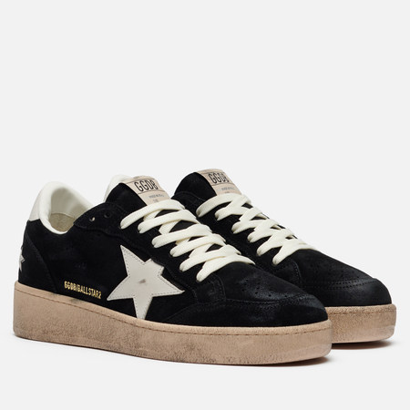 Мужские кроссовки Golden Goose Ball Star 2 Leather Star, цвет чёрный, размер 41 EU