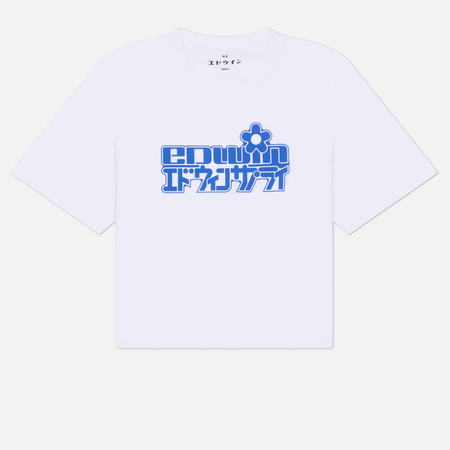 Женская футболка Edwin W Sakura, цвет белый, размер S