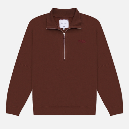 Мужская толстовка Edwin Koji Half Zip, цвет коричневый, размер M
