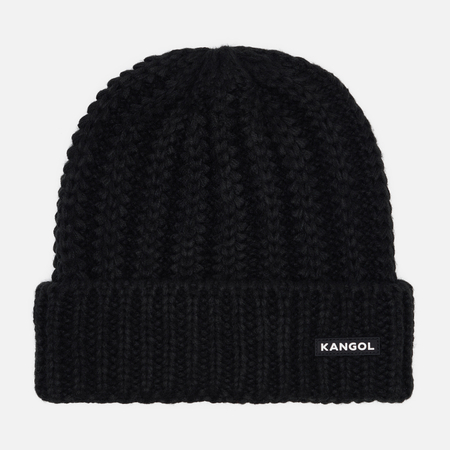 Шапка Kangol Label Chunky, цвет чёрный