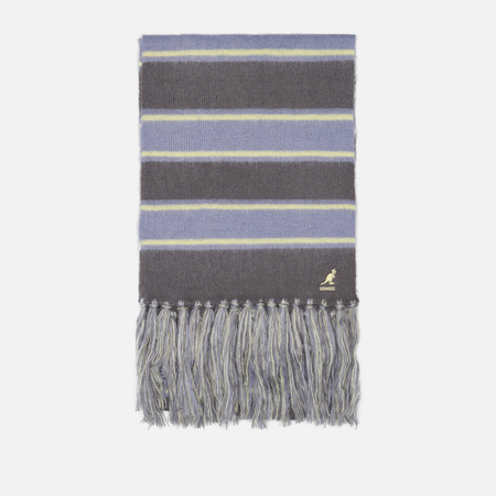 Шарф Kangol Fuzzy Stripe, цвет серый