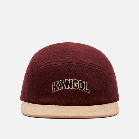 Кепка Kangol Washed Cotton 5-Panel, цвет бордовый