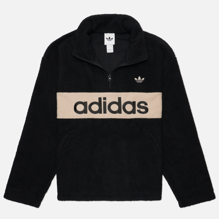 Мужская толстовка adidas Originals Polar Fleece Pullover, цвет чёрный, размер XXL