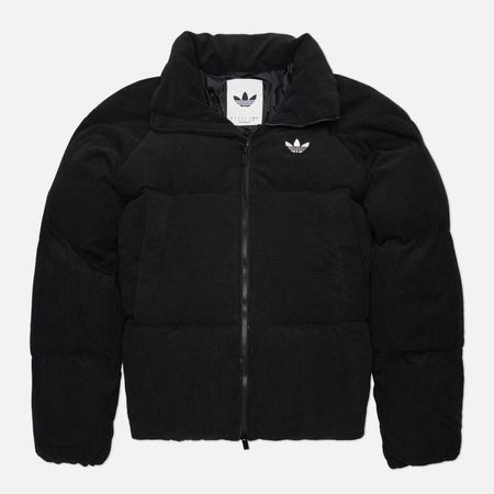 Мужской пуховик adidas Originals Corduroy Puffer, цвет чёрный, размер XXL