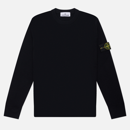 Мужской свитер Stone Island Full Rib RWS Wool Regular Crewneck, цвет синий, размер XL