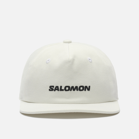 Кепка Salomon Advanced Logo Flat Casual, цвет белый, размер L/XL