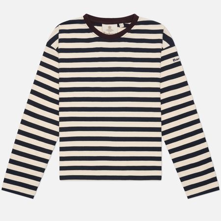 Женский лонгслив Barbour Woodhouse Striped, цвет синий, размер S