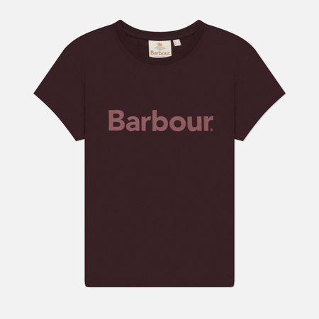 Женская футболка Barbour Hartland, цвет бордовый, размер S