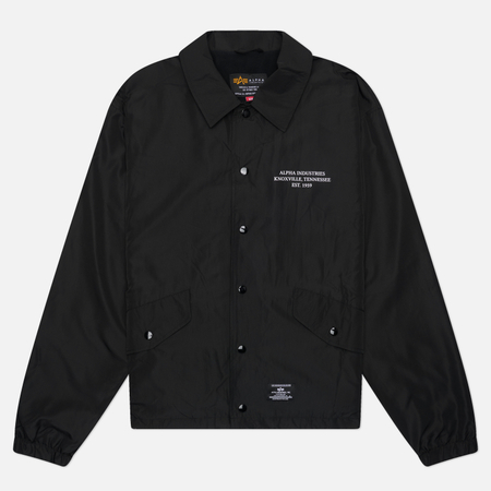 Мужская куртка ветровка Alpha Industries Hampton Relaxed Fit Coaches, цвет чёрный, размер XL