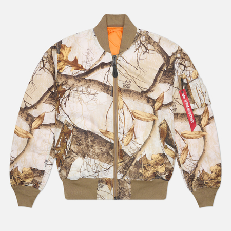 Мужская куртка бомбер Alpha Industries MA-1 Heritage Fit Flight, цвет камуфляжный, размер L