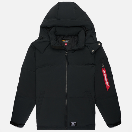 Мужской пуховик Alpha Industries Puffer Parka Regular Fit, цвет чёрный, размер M