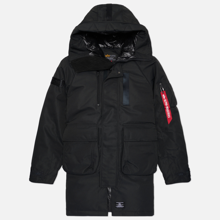 Мужской пуховик Alpha Industries Sergeant Long Relaxed Fit Puffer, цвет чёрный, размер L