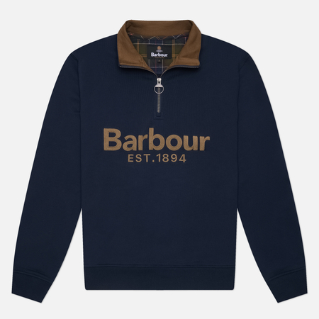 Мужская толстовка Barbour Fosse Half-Zip, цвет синий, размер XXXL