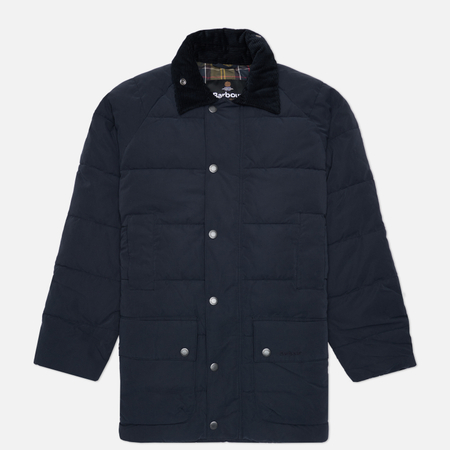 Мужской пуховик Barbour Beaufort Puffer, цвет синий, размер XL