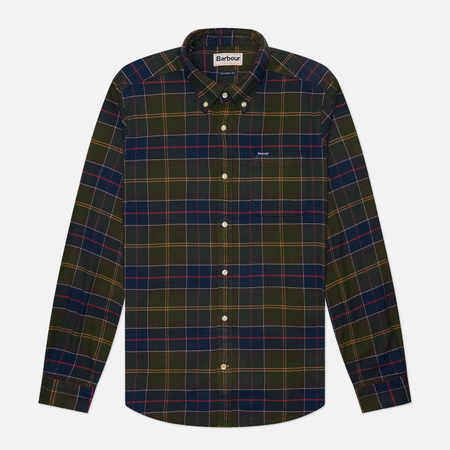 Мужская рубашка Barbour Kyeloch Tailored, цвет оливковый, размер XL