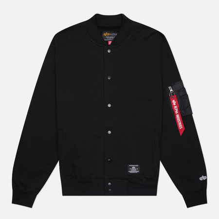 Мужская толстовка Alpha Industries MA-1 Relaxed Fit, цвет чёрный, размер M