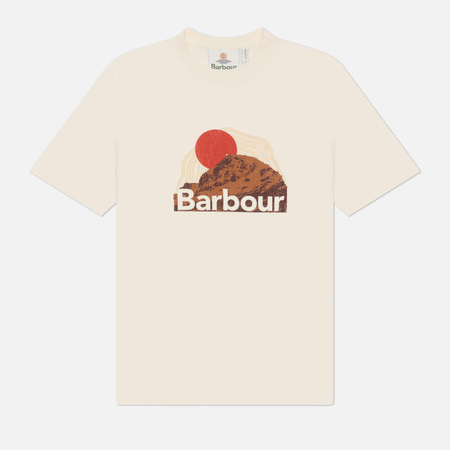Мужская футболка Barbour Wadsworth Relaxed Graphic, цвет бежевый, размер S