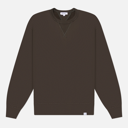 Мужская толстовка Norse Projects Gilja Brushed Diagonal Cotton Fleece, цвет оливковый, размер L