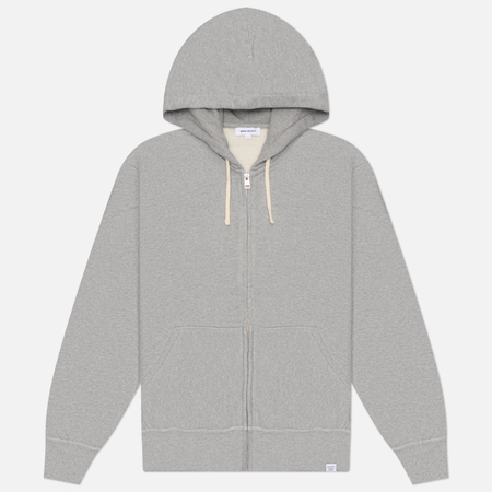 Мужская толстовка Norse Projects Keldur Brushed Diagonal Cotton Fleece Zip Hoodie, цвет серый, размер XXL