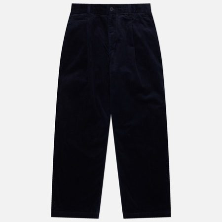 Мужские брюки Norse Projects Volda Pleated Wide Wale Corduroy, цвет синий, размер 30