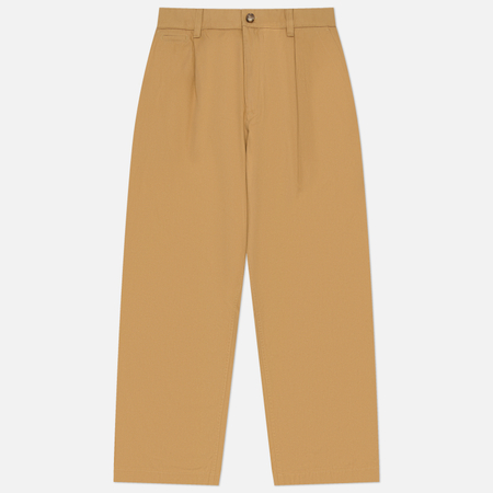 Мужские брюки Norse Projects Volda Pleated Cotton Twill, цвет бежевый, размер 32