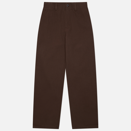 Мужские брюки Norse Projects Hengifoss High Waist Cotton Wool Twill, цвет коричневый, размер 30