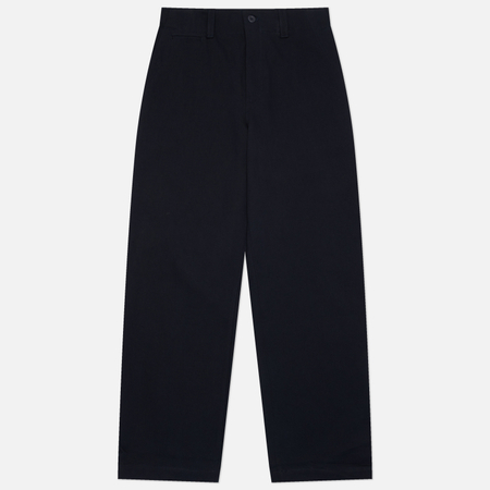 Мужские брюки Norse Projects Hengifoss High Waist Cotton Wool Twill, цвет синий, размер 34