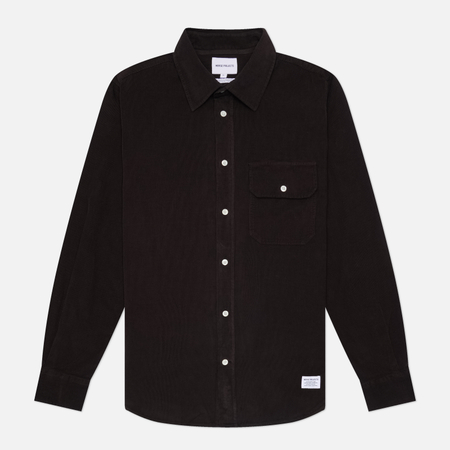 Мужская рубашка Norse Projects Kongshoved Relaxed Micro Cord, цвет коричневый, размер XL