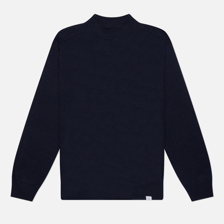 Мужской свитер Norse Projects Sagvatnet Wool Roll Neck, цвет синий, размер M