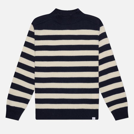 Мужской свитер Norse Projects Sagvatnet Wool Roll Neck, цвет синий, размер M