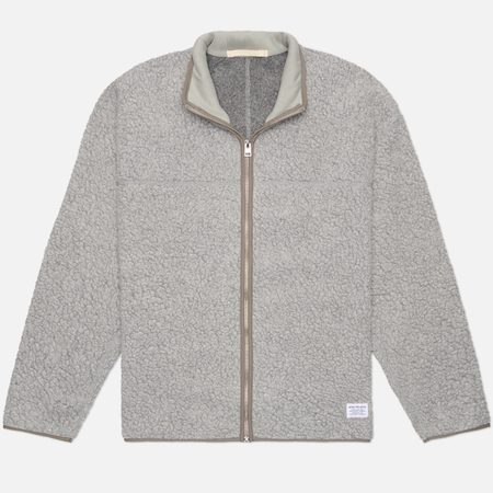Мужская флисовая куртка Norse Projects Bjerget Sherpa Wool Fleece, цвет серый, размер XXL
