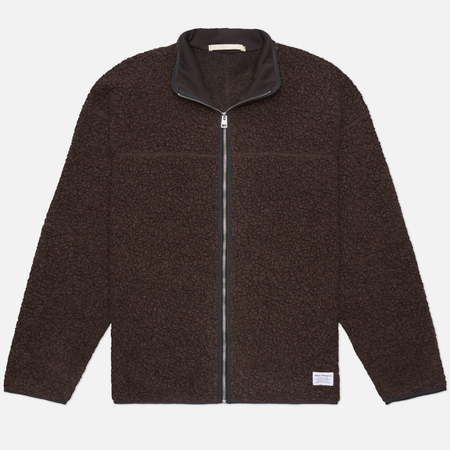 Мужская флисовая куртка Norse Projects Bjerget Sherpa Wool Fleece, цвет коричневый, размер L