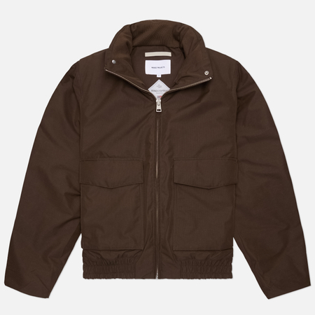 Мужская куртка бомбер Norse Projects Kastrup Gore-Tex Windstopper, цвет коричневый, размер XXL
