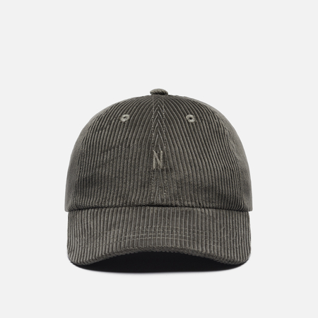 Кепка Norse Projects Wide Wale Corduroy 6-Panel, цвет серый