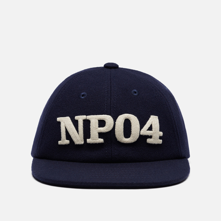 Кепка Norse Projects Melton Wool NP04 Chainstitch, цвет синий