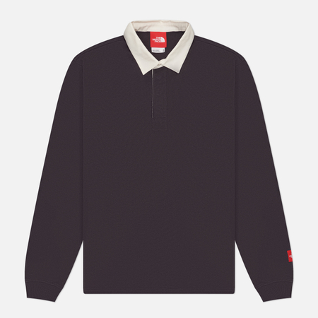 Мужской лонгслив The North Face TNF Red Box Rugby, цвет чёрный, размер M