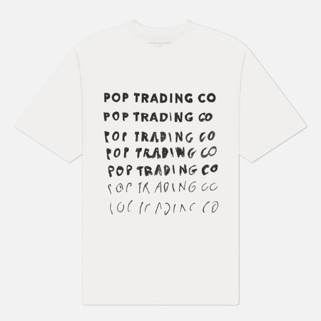 Мужская футболка Pop Trading Company Sketchy, цвет белый, размер M