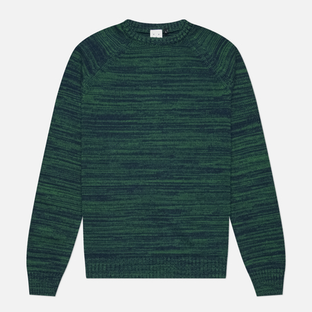 Мужской свитер Pop Trading Company Knitted Melange Logo Crewneck, цвет синий, размер L