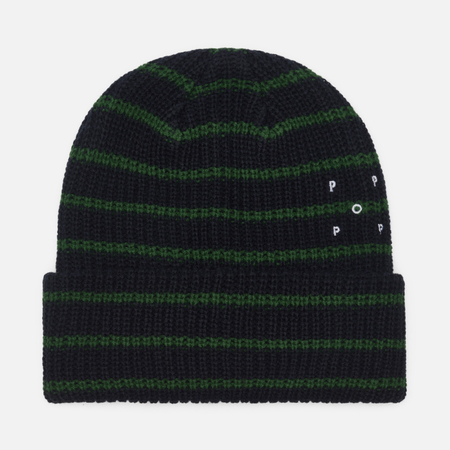 Шапка Pop Trading Company Striped, цвет синий