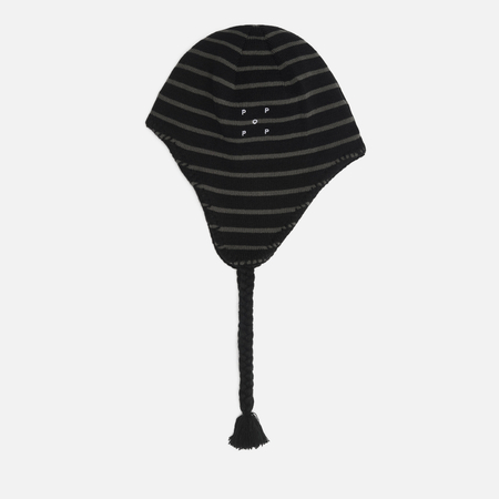 Шапка Pop Trading Company Reversible Earflap, цвет чёрный